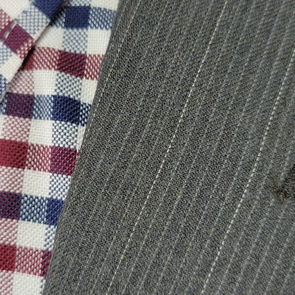 Michael Kors Men's Sport Coat Blazer Two‎ Button Olive Brown Striped Wool Sz 48L